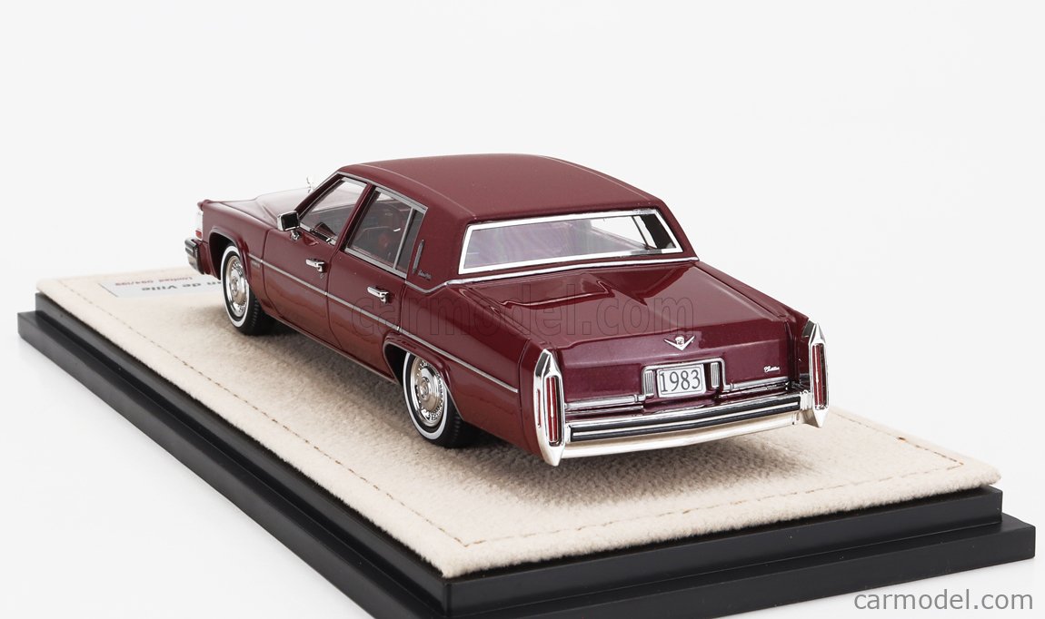 Miniature STAMP-MODELS 1/43 Cadillac Sedan De Ville 1983 Rouge Carmin STM83503 NEUVE