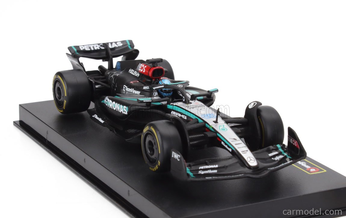 Modèle Réduit Bburago 1/43 Mercedes-AMG W15 F1 2024 - George Russell, Neuf (38209-R)