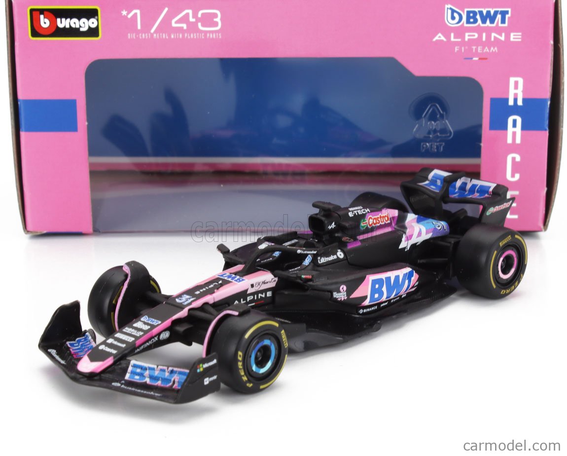BURAGO 18-38219-O Scale 1/43 | ALPINE F1 A524 TEAM BWT