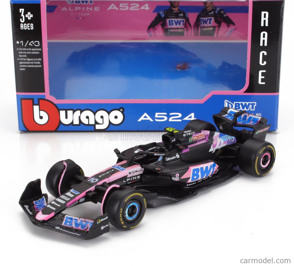 BURAGO 18-38219-G Scale 1/43 | ALPINE F1 A524 TEAM BWT ALPINE N 10