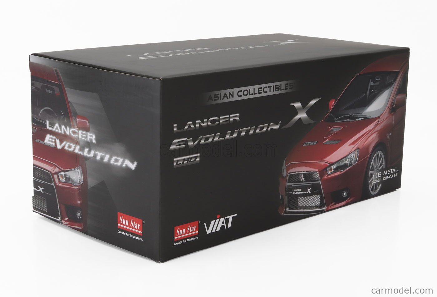 SUN-STAR 05822 Scale 1/18 | MITSUBISHI LANCER EVO X 2007 RED MET