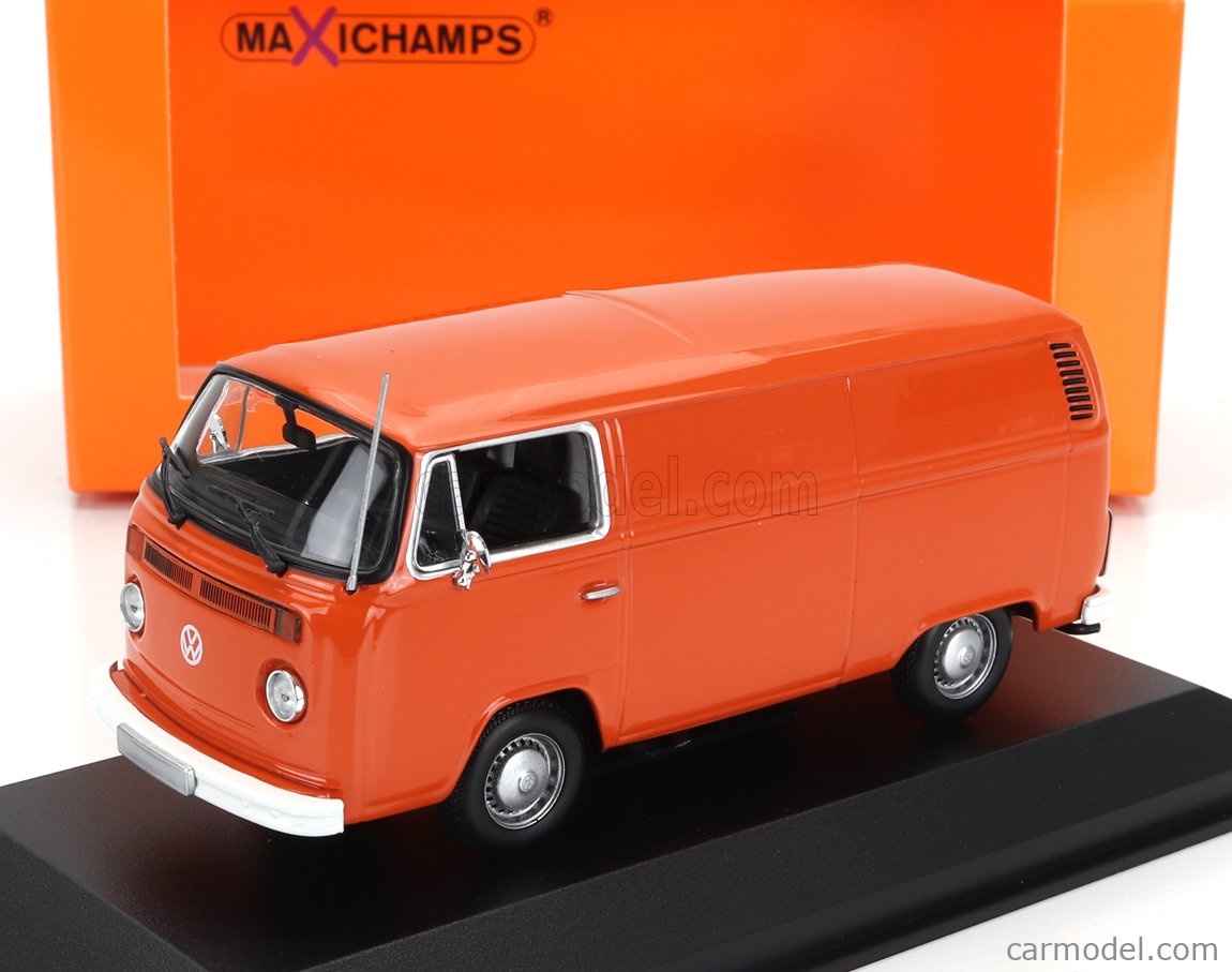 MINICHAMPS 940053064 Scale 1/43 | VOLKSWAGEN T2 DELIVERY VAN 1972 ORANGE