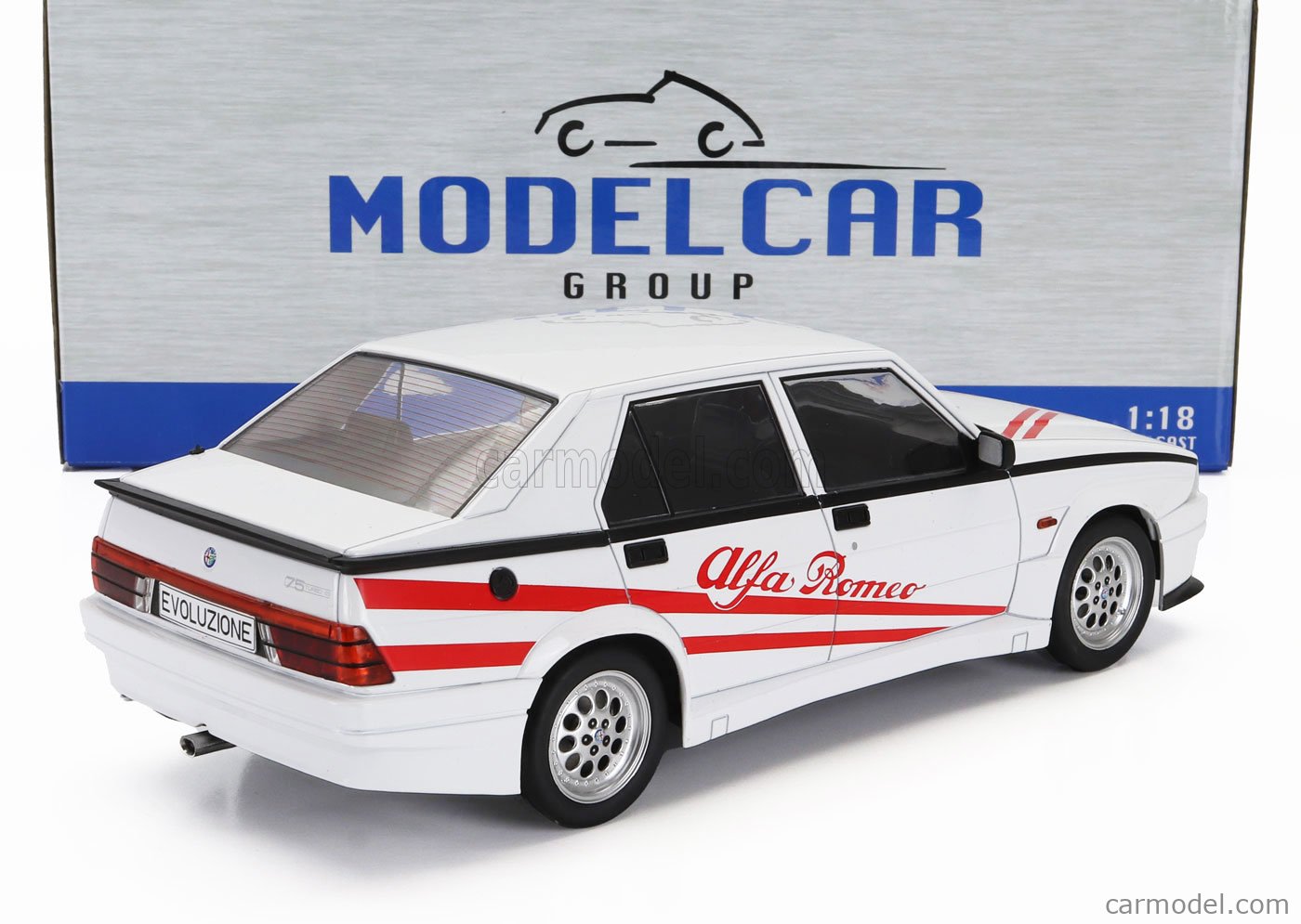 MCG 1/18 アルファロメオ75 ターボ エボルツィオーネ 1987 レッド MCG MCG18430 Scale 1/18 | ALFA ROMEO 75 TURBO EVOLUZIONE