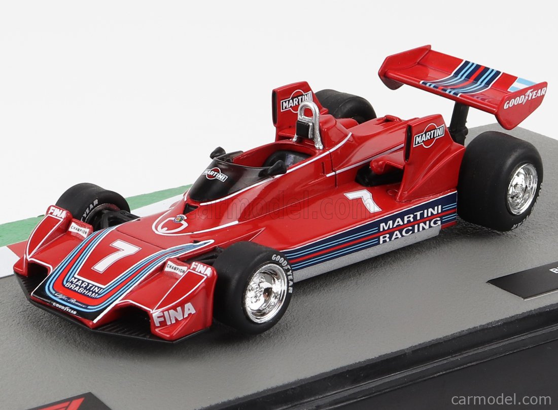 EDICOLA FORMULA1AUTOCOL127 Scale 1/43 | ALFA ROMEO F1 BRABHAM BT45B MARTINI  RACING N 7 SEASON 1976 CARLOS REUTEMANN RED