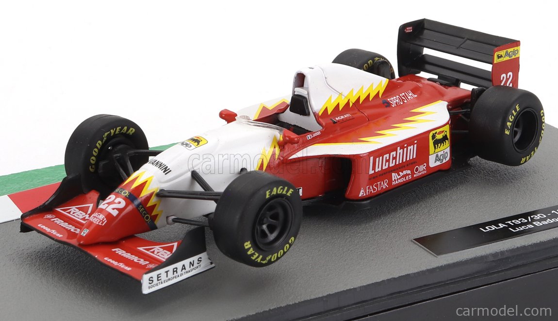 OPO 10 - 1/43 Scale LOLA T93/30 Formula 1 Miniature Car Model - Luca Badoer 1993 Edition (FD194) By Ixo 6 thumbnail image