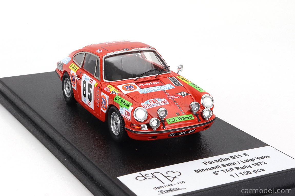 Trofeu 1:43 Porsche 911S Coupé Silva Chaves – Rallye Du Portugal 1977 – Miniature De Collection