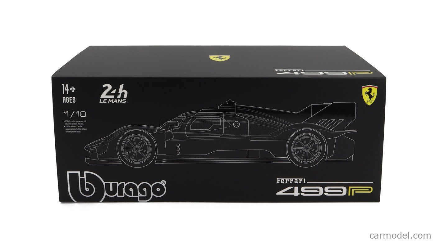 Ferrari 499P LMH Team Ferrari AF Corse Winner Le Mans 2023 - Scale 1