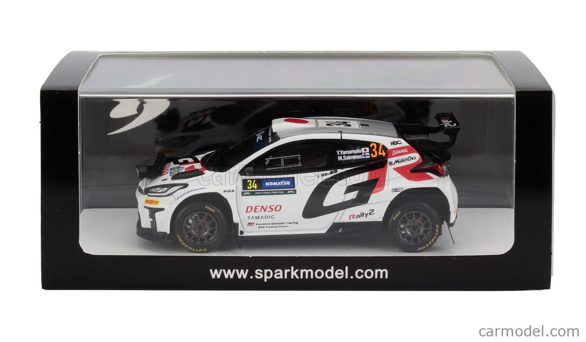 SPARK-MODEL S6868 Scale 1/43 | TOYOTA YARIS GR RALLY2 TEAM TOYOTA