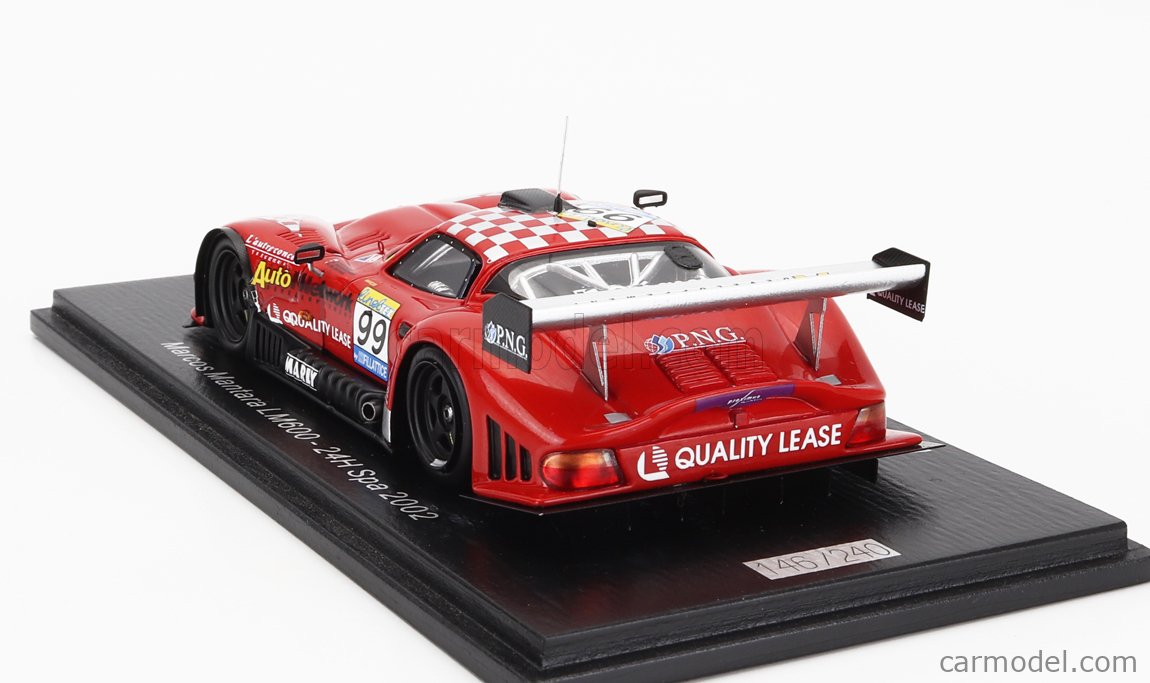 100SPA24 SPARK 1:43 Marcos Mantara LM600 24h SPA 2002  Dryver R.Vi – Boost Gear - GLOBAL
