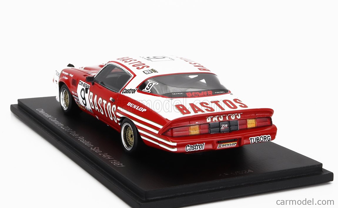 SPARK-MODEL 100SPA11 Scale 1/43 | CHEVROLET CAMARO Z/28 TEAM BASTOS ...