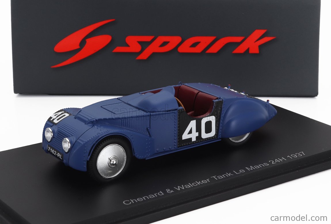 Model Car Scale 1:43 spark Model Chenard&walcker Tank N.49 24 H le Mans