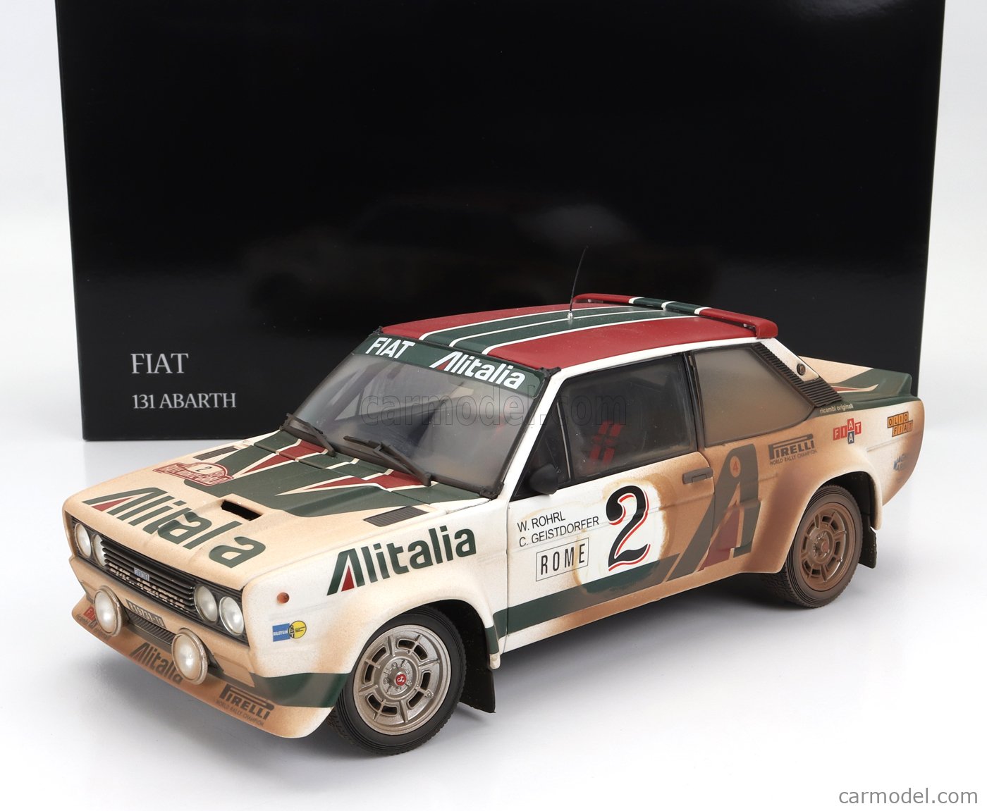 FIAT - 131 ABARTH ALITALIA (dirty and night version) N 2 4th RALLY  MONTECARLO 1978 WALTER ROHRL - CHRISTIAN GEISTDORFER