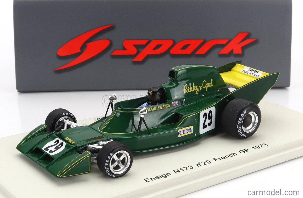 SPARK-MODEL S3950 Masstab: 1/43 | ENSIGN F1 N173 N 29 FRENCH GP 1973 ...
