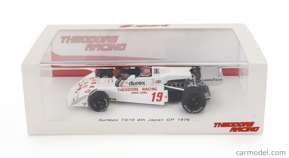 Miniature Spark 1/43 – Surtees TS19 #19 – Alan Jones – 4e GP Japon 1976