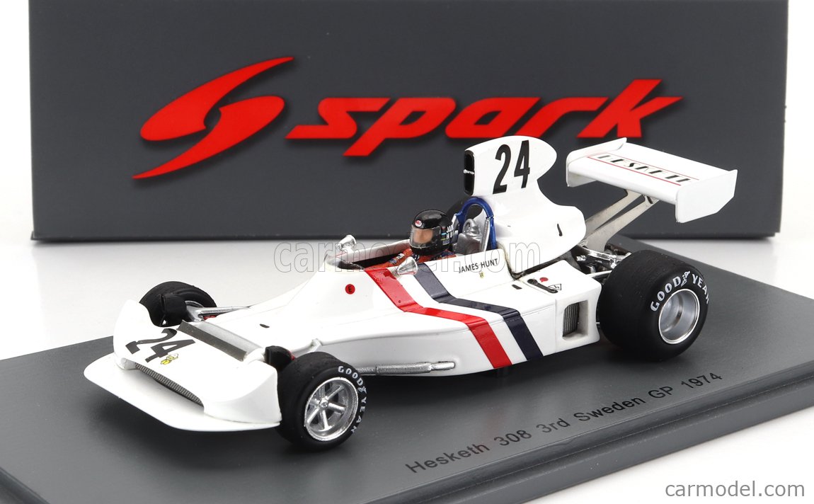 Miniature Hesketh 308 Hunt Winner GP Pays-Bas 1975 – Spark 1/43