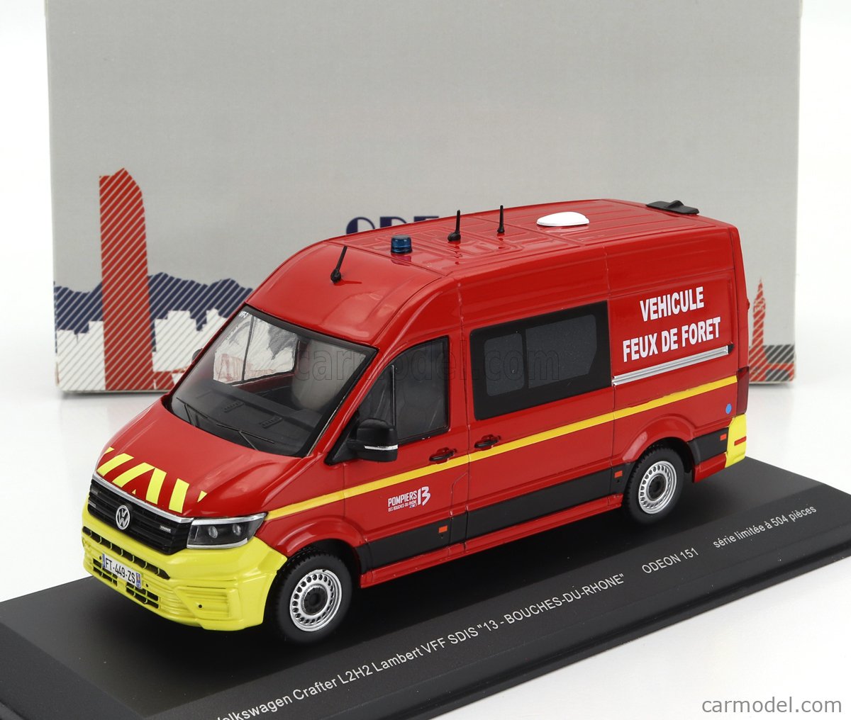 ODEON 142 VOLKSWAGEN CRAFTER L2H2 LANERY VPL SDIS 71 SAONE ET LOIR 1/43 ODEON 142 VOLKSWAGEN CRAFTER L2H2 LANERY VPL SDIS 71 SAONE ET LOIR 1/43