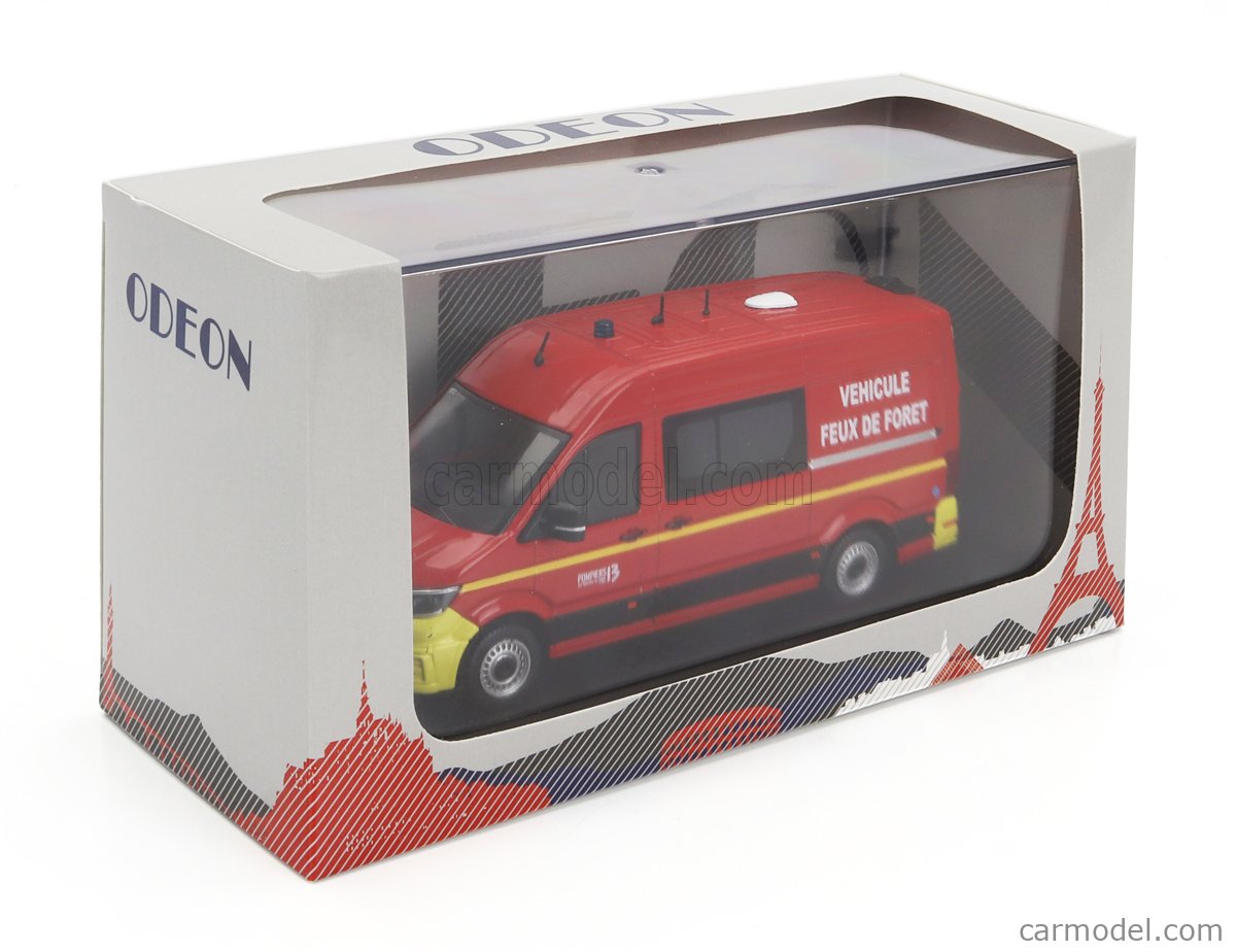 Miniature Volkswagen Crafter Pompier SDIS - ODEON 151 échelle 1/43
