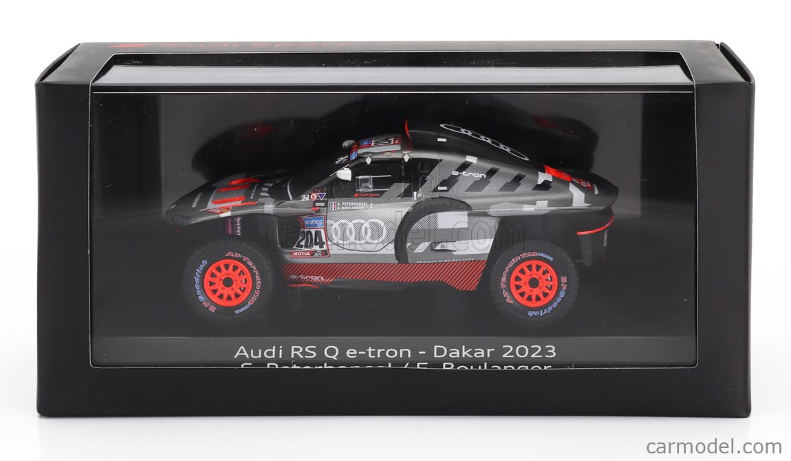 SPARK – Voiture Audi RS Dakar 2023 N°204 – Échelle 1/43 – Modèle De Collection Gris