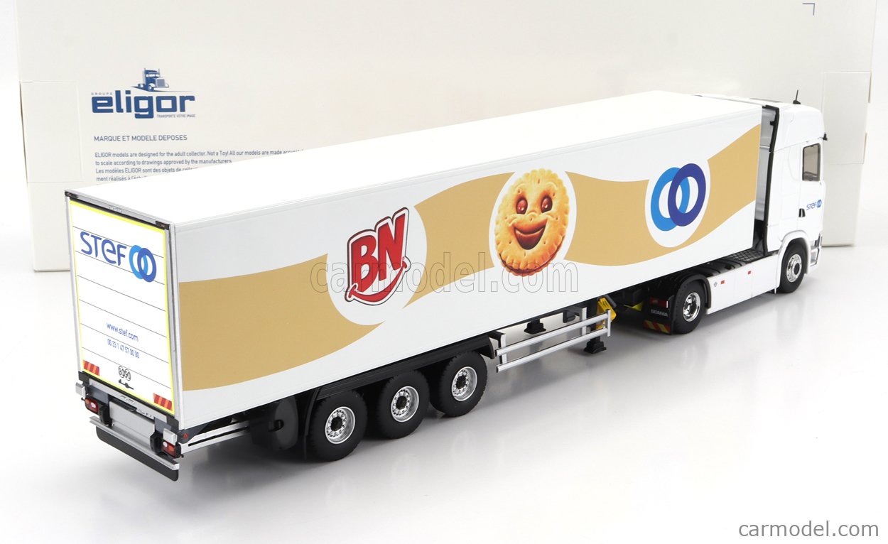 Camion ELIGOR 1/43 – Scania 770 S V8 Avec Remorque Frigorifique STEF – Trolli
