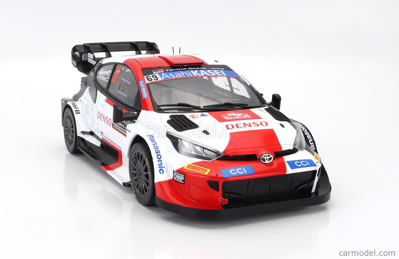 1/43 Spark 2023 TOYOTA GR Yaris Rally1 HYBRID No.69 TOYOTA GAZOO Racing WRT 3rd Rally Japan K. Rovanperä - J. Halttunen Car Model