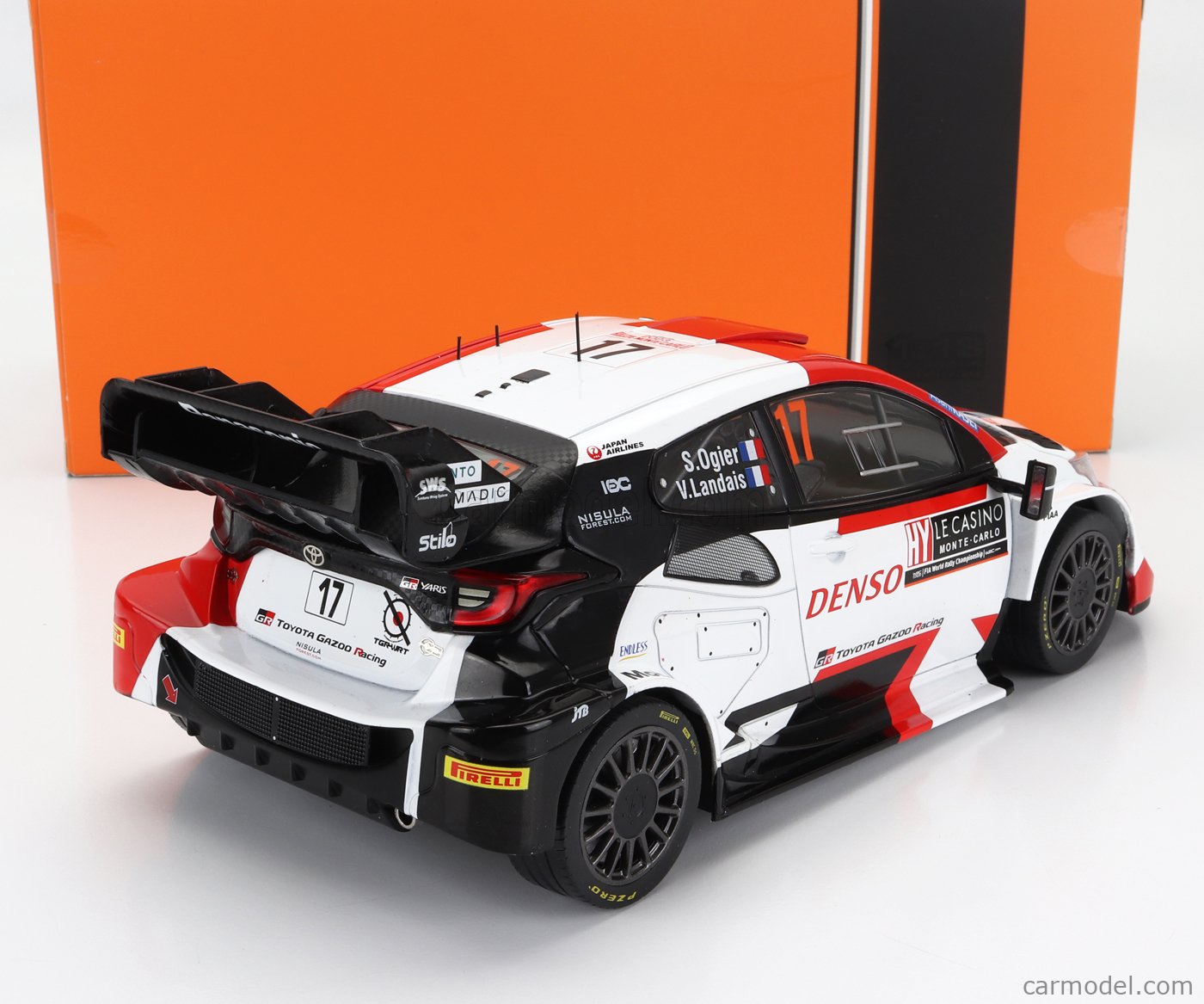 TOYOTA - YARIS GR HYBRID RALLY1 TEAM TOYOTA GAZOO RACING WRT N 17 WINNER  RALLY MONTECARLO 2023 SEBASTIAN OGIER - VINCENT LANDAIS