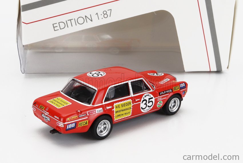 Modèle Réduit Schuco 1/87 Mercedes 300 SEL 6.8 AMG #35 Spa 1971 - Neuf Sous Boîte