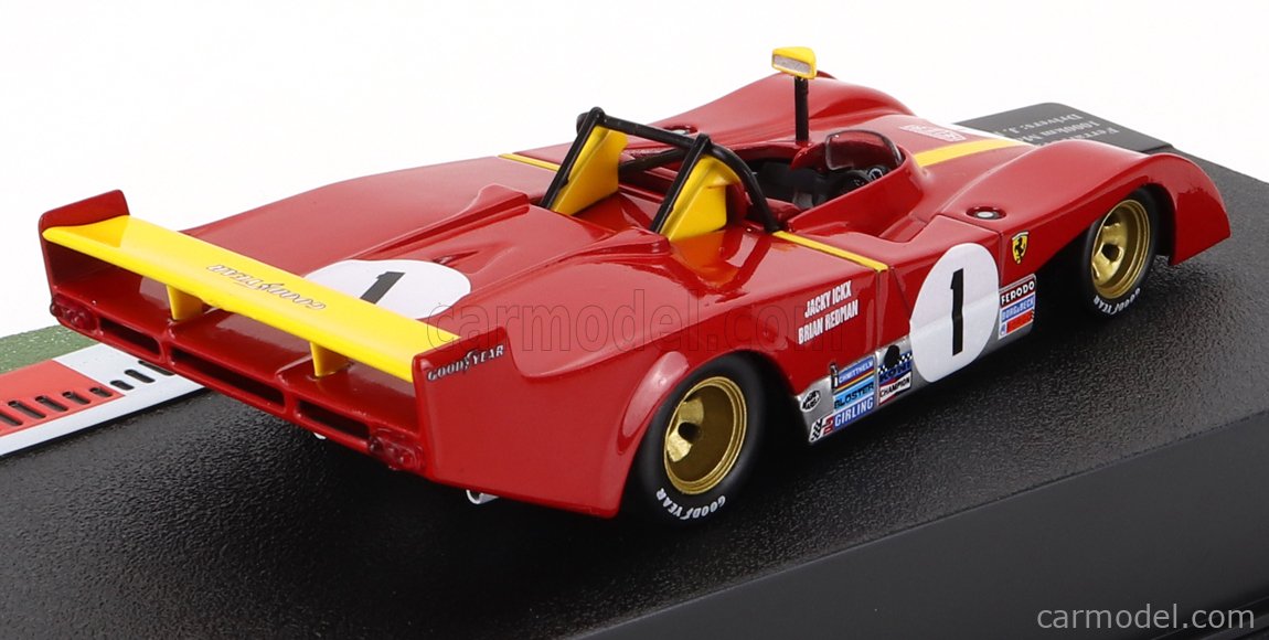 Modellino Auto 1/43 Altaya Ferrari 312 P, 1000KM Monza 1973, Piloti Ickx E Redman