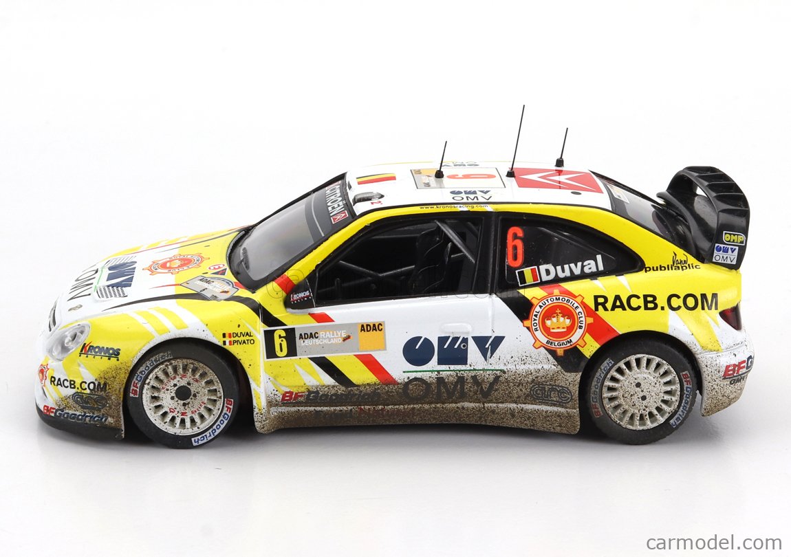 Décalcomanies 1/43 Citroën Xsara WRC - Rallye Australie 2005, Pilote Duval, Ref 1002