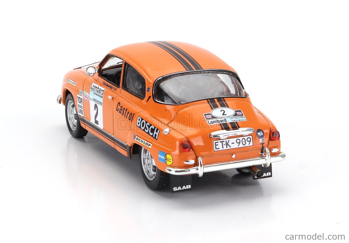 IXO MODELS 1/18 SAAB 96 V4 N.4 RALLY SVEZIA 1976 EKLUND/CEDERBERG