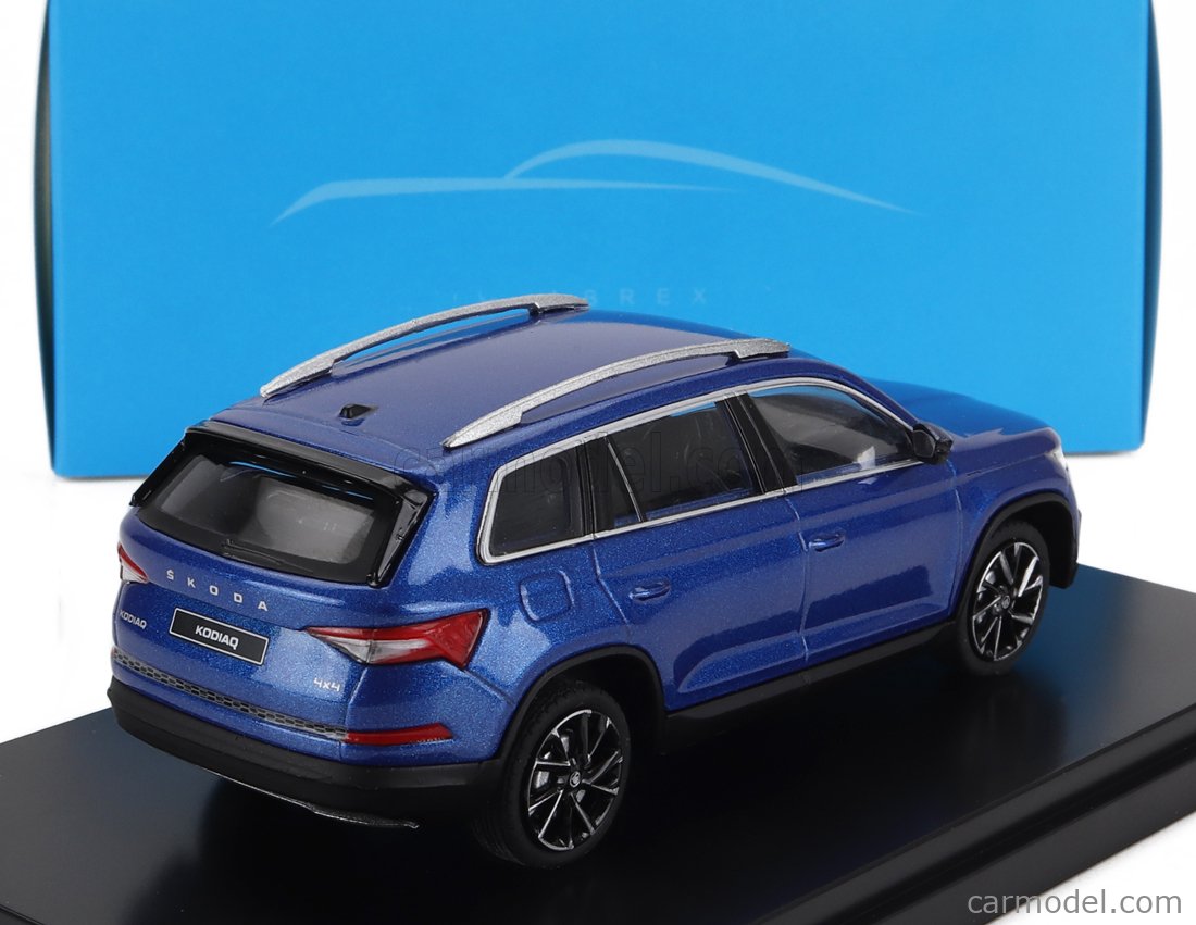Modèle Réduit Skoda Kodiaq FL (2021) Blaue Energie - échelle 1:43 - Marque Abrex - Neuf