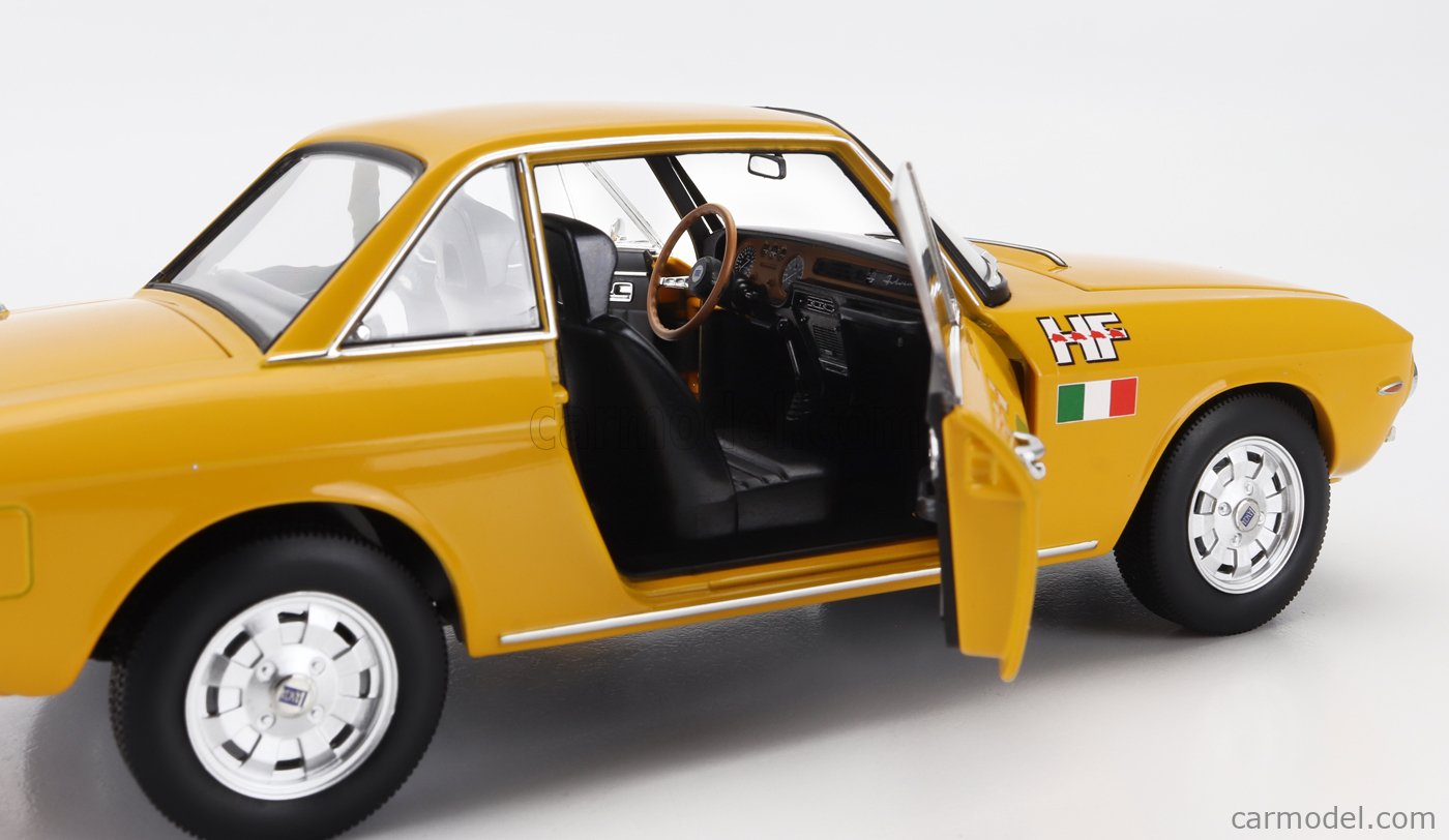 Lancia Fulvia 1600 HF Lusso 1971 Orange Modèle Auto 1:18 Norev