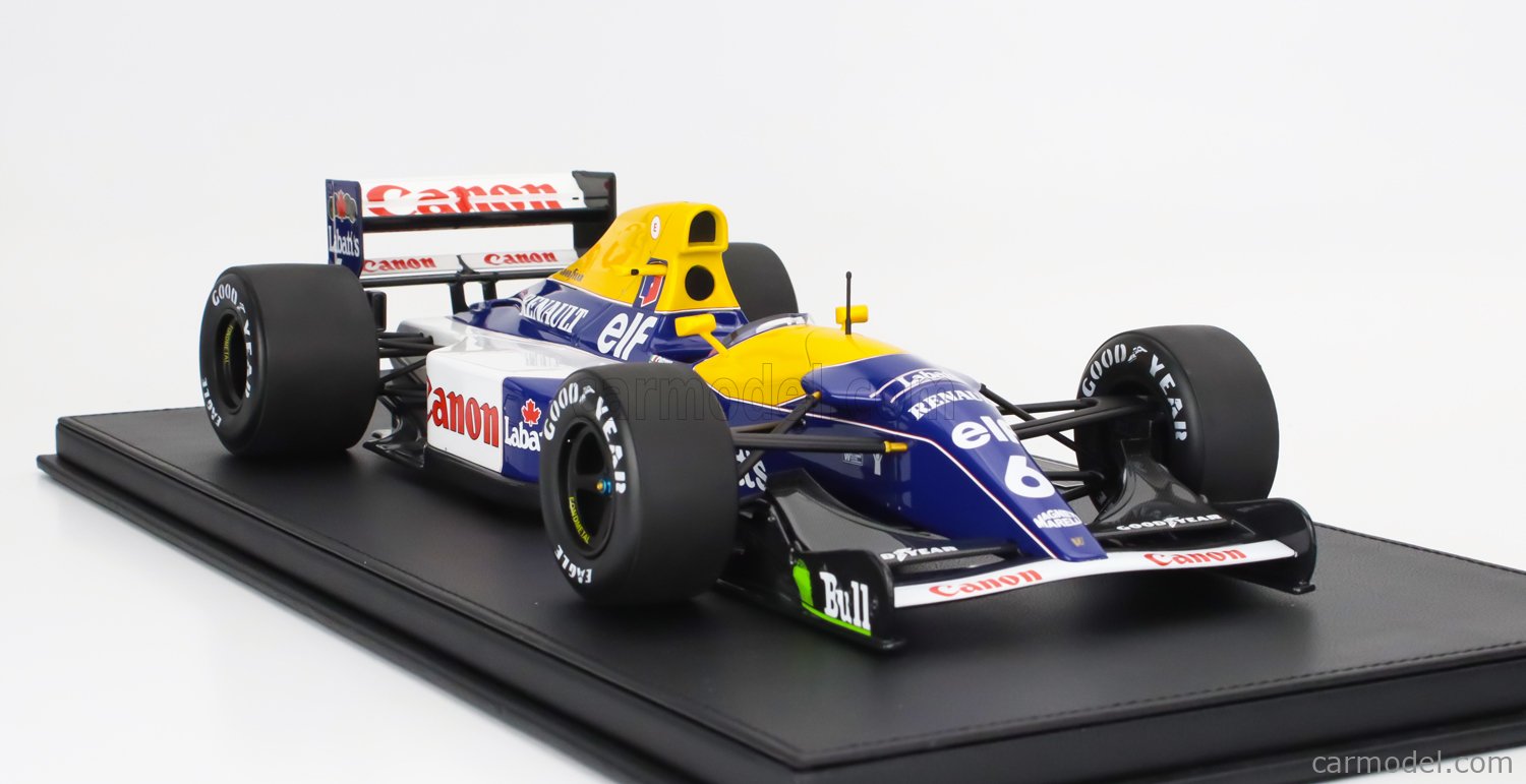 Maquette GP Replicas Williams FW14B N°6 Bleue, échelle 1:12, Modèle 1992 - Collection KidBX
