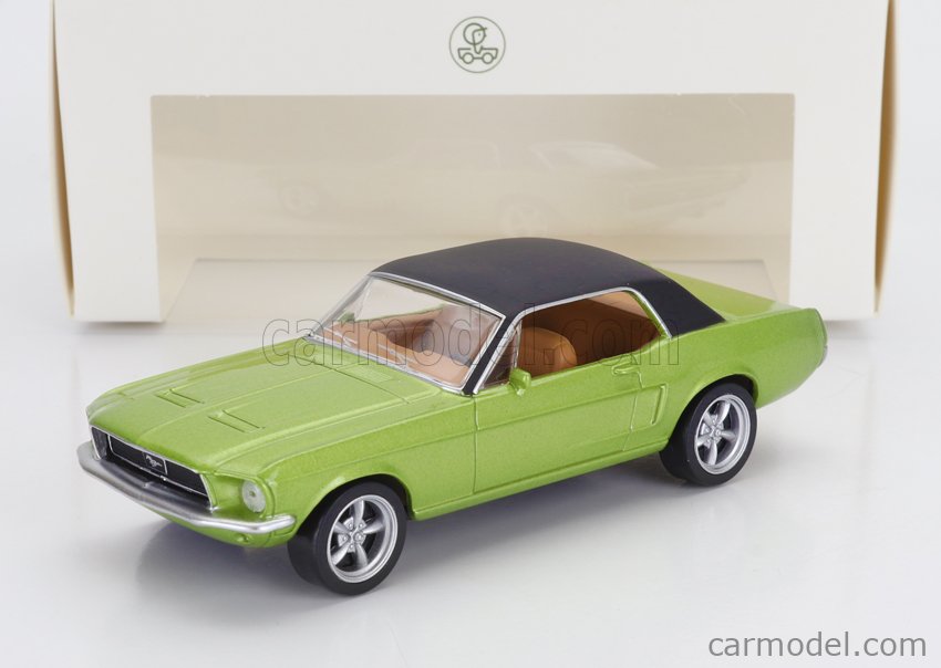 NOREV 270585 Scale 1/43 | FORD USA MUSTANG COUPE 1968 GREEN BLACK NOREV 270585 Scale 1/43 | FORD USA MUSTANG COUPE 1968 GREEN BLACK
