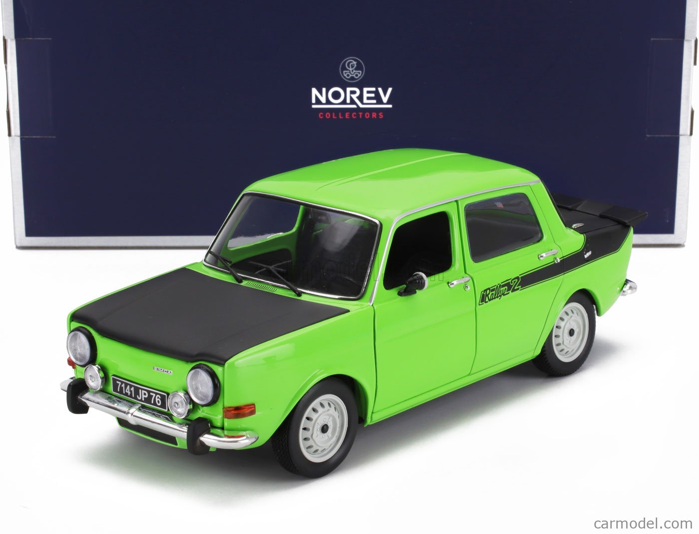 NOREV 185715 Escala 1/18 | SIMCA 1000 RALLY2 1976 GREEN BLACK