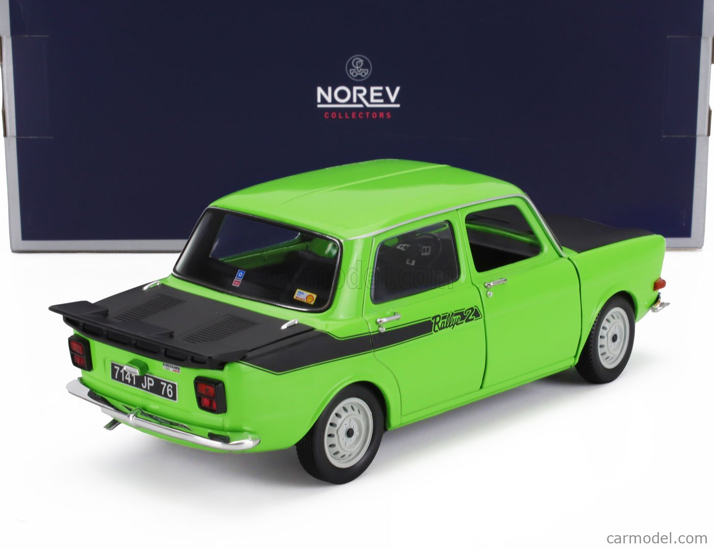 NOREV 185715 Escala 1/18 | SIMCA 1000 RALLY2 1976 GREEN BLACK