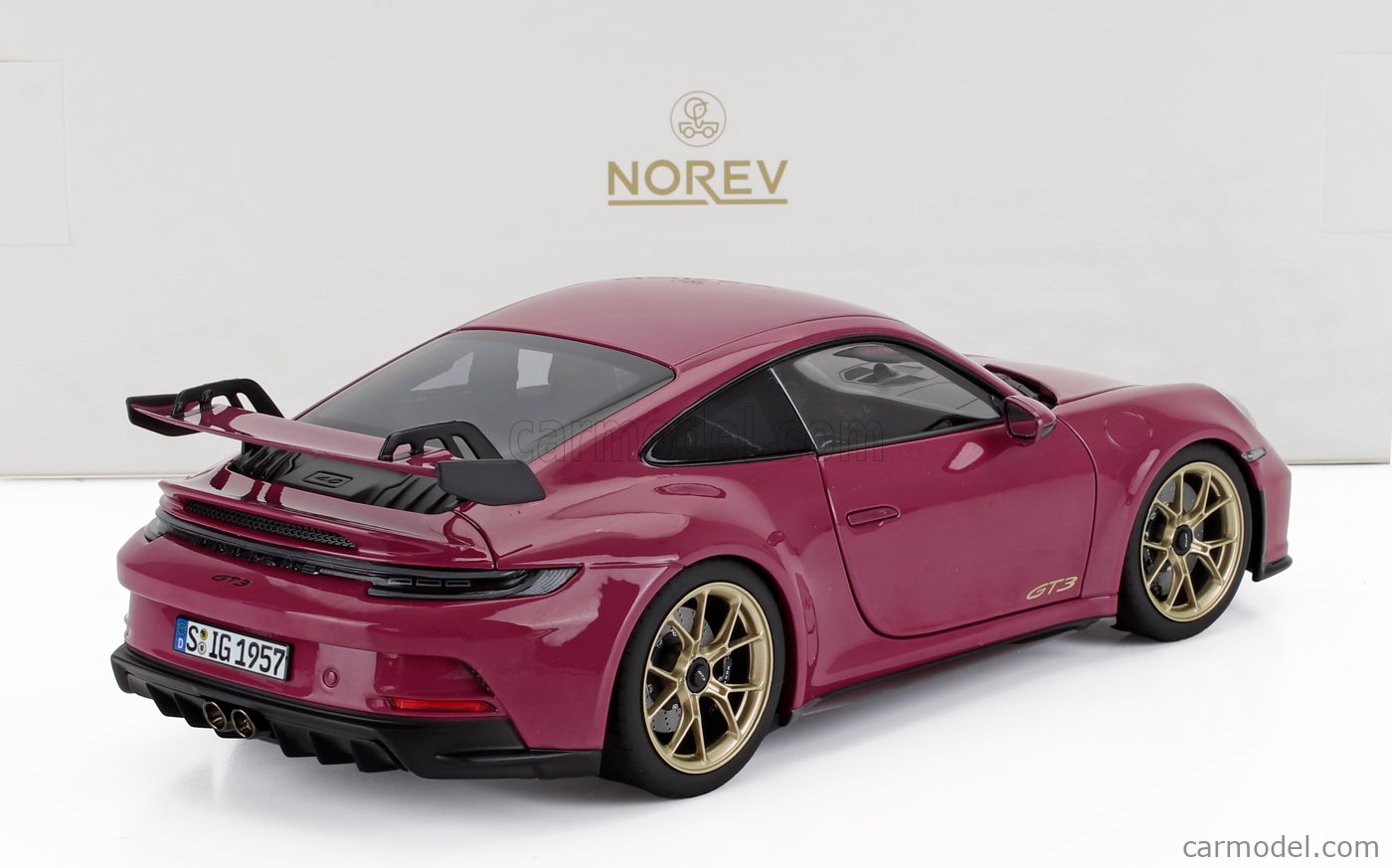NOREV 187381 Scale 1/18 | PORSCHE 911 992 GT3 COUPE 2021 RUBY STAR