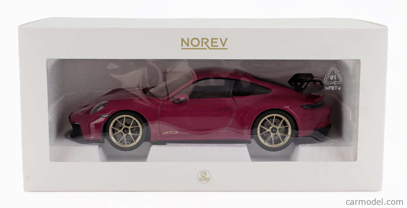 NOREV 187381 Scale 1/18 | PORSCHE 911 992 GT3 COUPE 2021 RUBY STAR