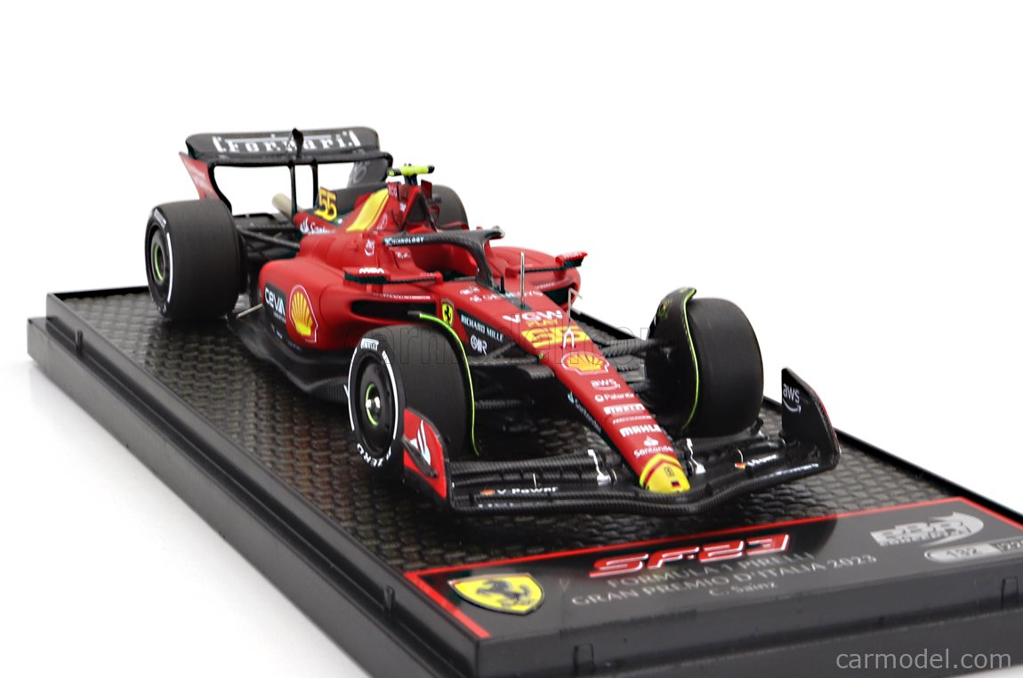 Miniature 1:18 BBR Ferrari SF-23 #55 Carlos Sainz - Belgium GP 2023