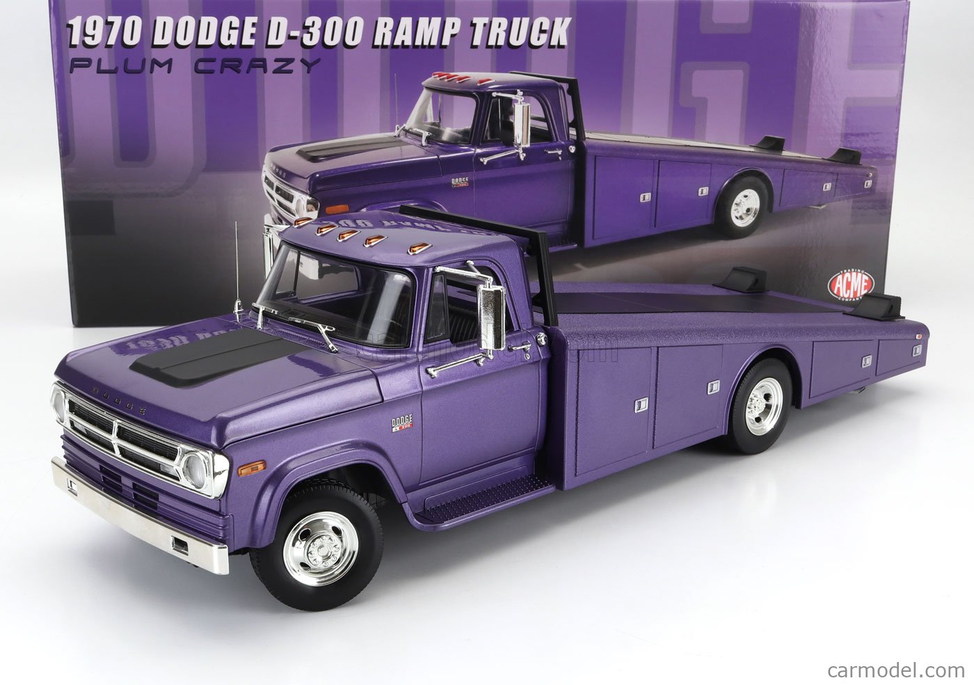 ACME-MODELS A1801913 Scale 1/18 | DODGE D-300 TRUCK RAMP CAR 