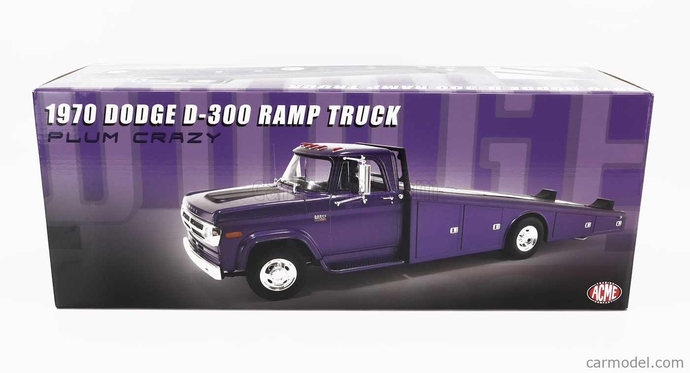 ACME-MODELS A1801913 Scale 1/18 | DODGE D-300 TRUCK RAMP CAR 