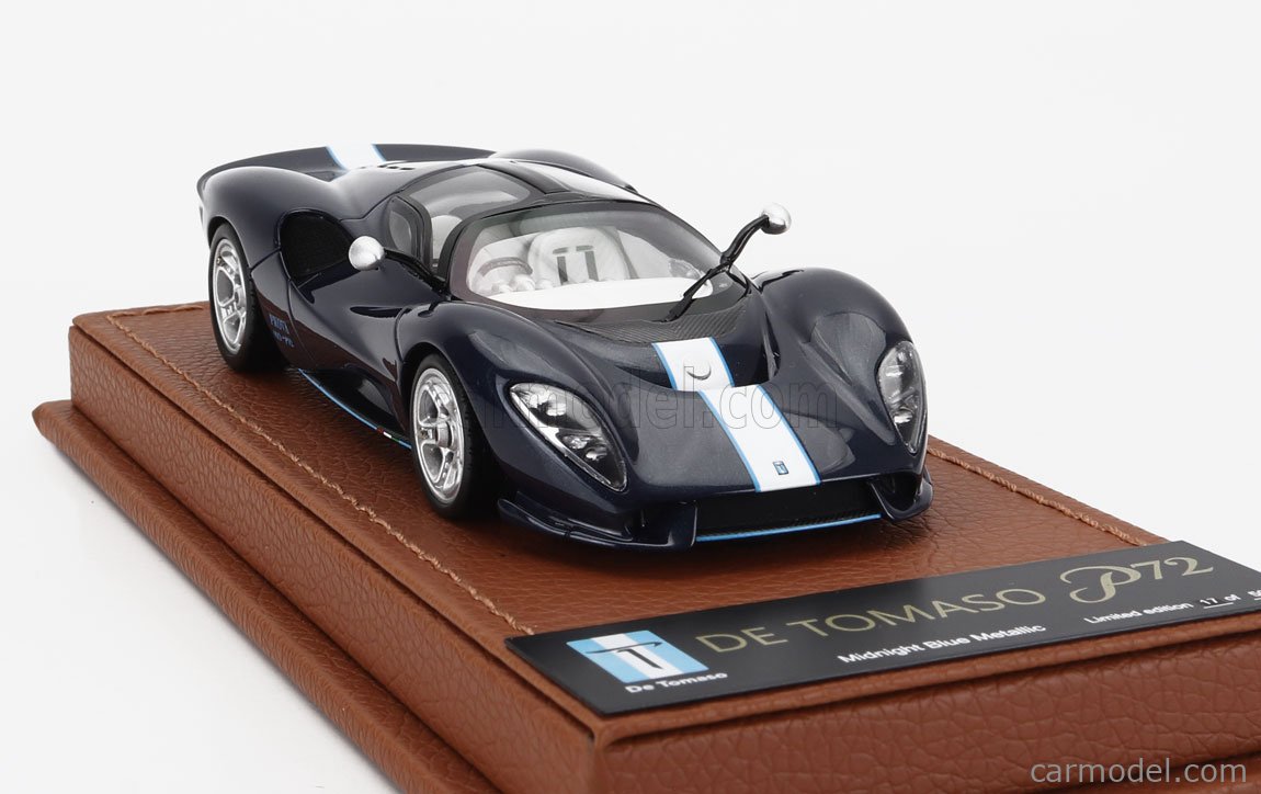 PEAKO 33806 Scale 1/43 | DE TOMASO P72 2020 MIDNIGHT BLUE MET