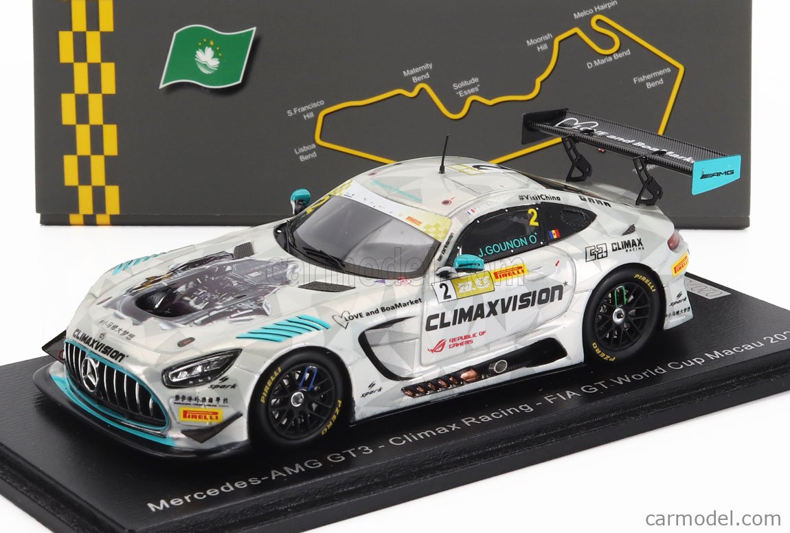 ミニカー SPARK1/43 AMG GT3 Climax Racing Gounon 1/43 Spark Mercedes-AMG GT3 No.1 2 Seas Motorsport British