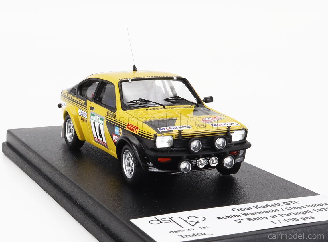 Miniature Trofeu 1/43 – Opel Kadett GT/E – Rallye Portugal 1976 – N°7 Kulläng