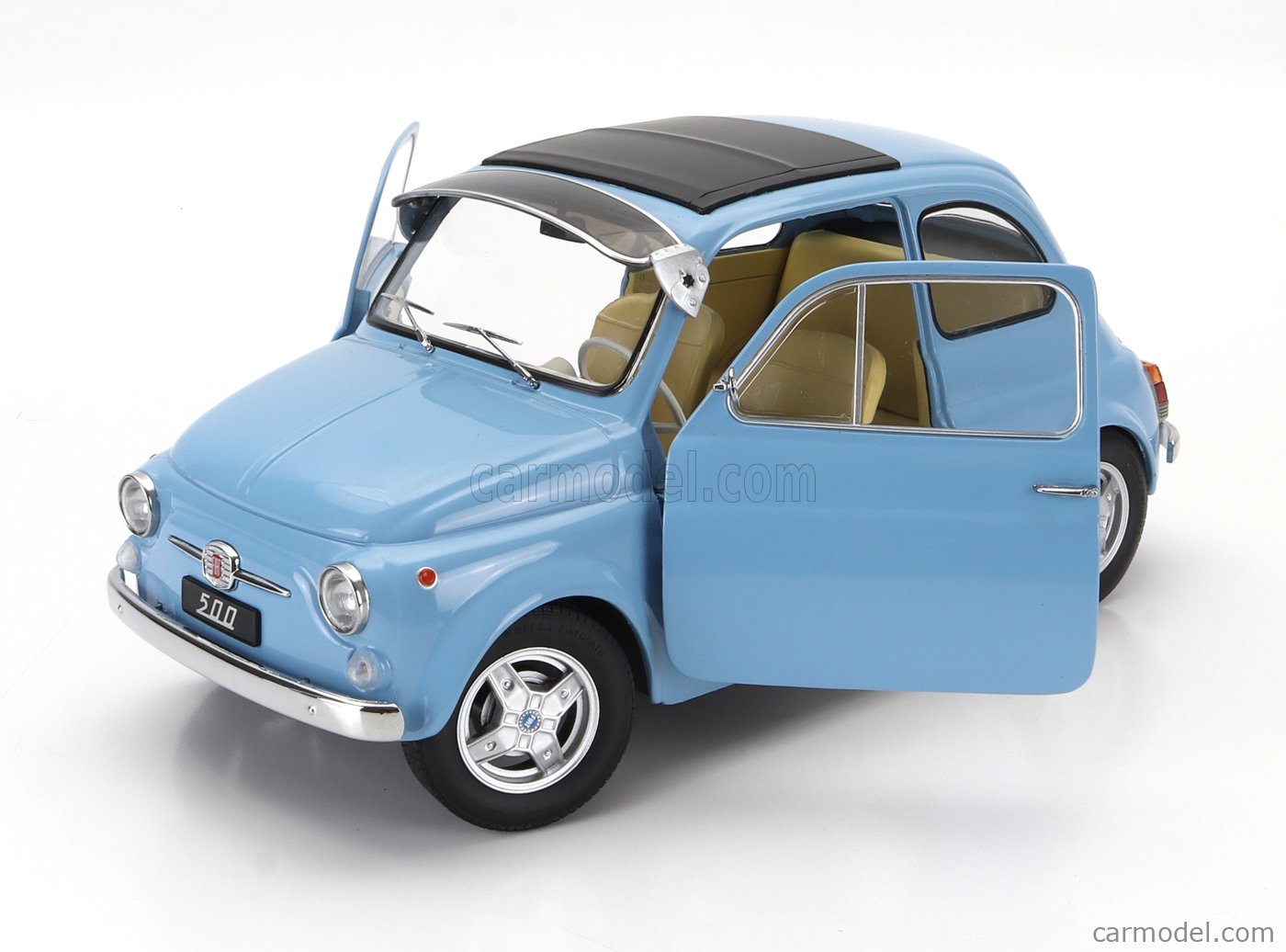 MINICHAMPS Fiat 500 1965 青 Diecast model cars Fiat 500 1/43 Minichamps Carabinieri