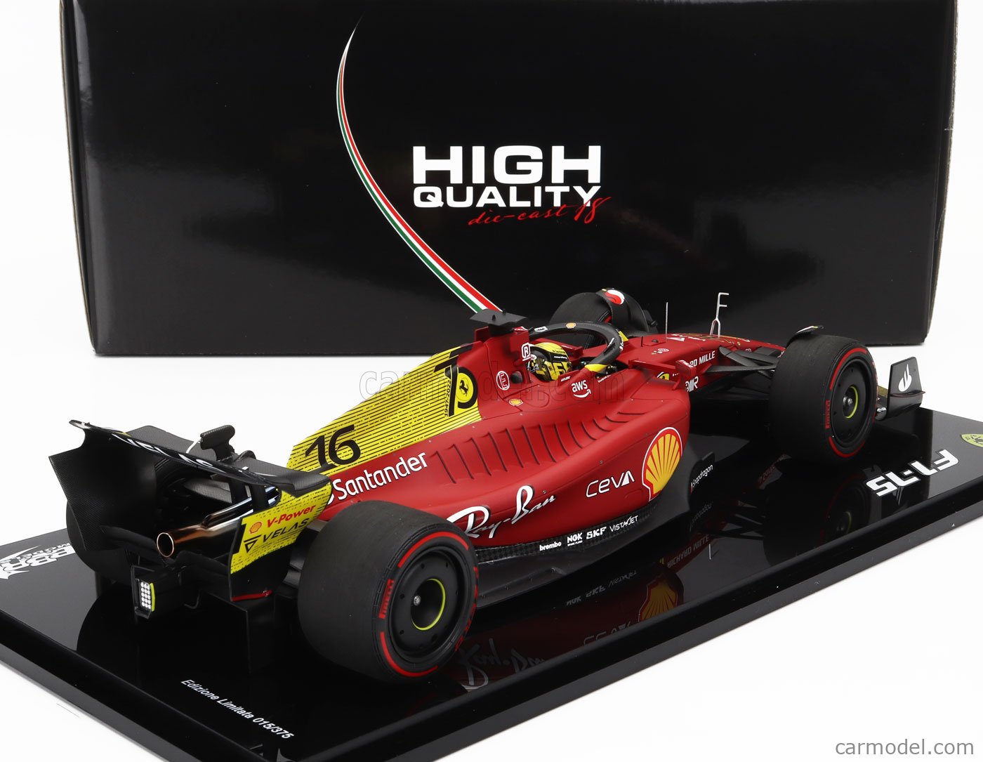Modèle Réduit Ferrari - F1-75 Scuderia Ferrari N 16 2nd Monza Gp Italy Pole Position 2022 Charles Leclerc 1