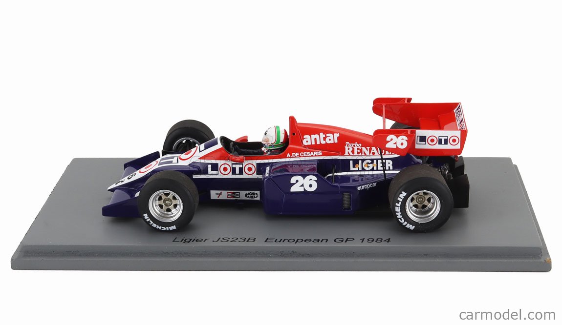 Ligier JS23B Renault V6 F1 7° European GP Nürburgring 1984 - SOLD OUT MOTORSPORTS