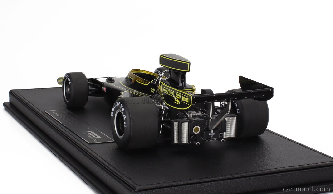 GP Replicas GP156AWD 1/18 LOTUS 72E F1 R. PETERSON WINNER MONACO GP 1974 COM VITRINE - EDIÇÃO