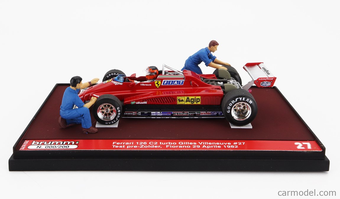 BRUMM PROM S24/02 Scale 1/43 | FERRARI F1 126 C2 N 27 TEST FIORANO PRE ...