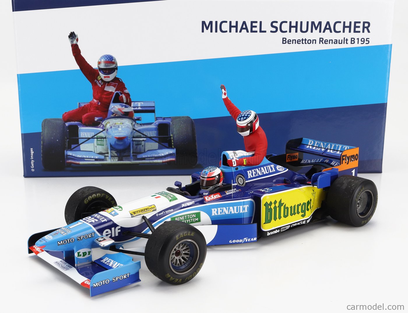 Modellino F1 Minichamps 1/43 Benetton Renault B195 J. Herbert #2 Winner Modellino F1 Minichamps 1/43 Benetton Renault B195 J. Herbert #2 Winner
