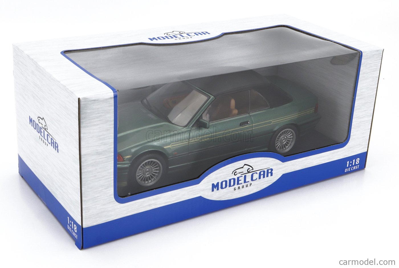 1:18 MCG - BMW Alpina B3 3.2 Cabriolet, metallic-grün, Basis: E36, 1995